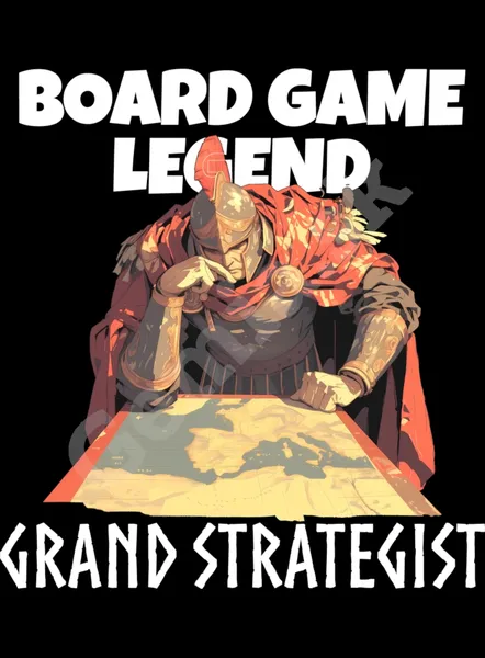 Potlač na tričko - Doskové hry - BG Legend Grand Strategist - čierne