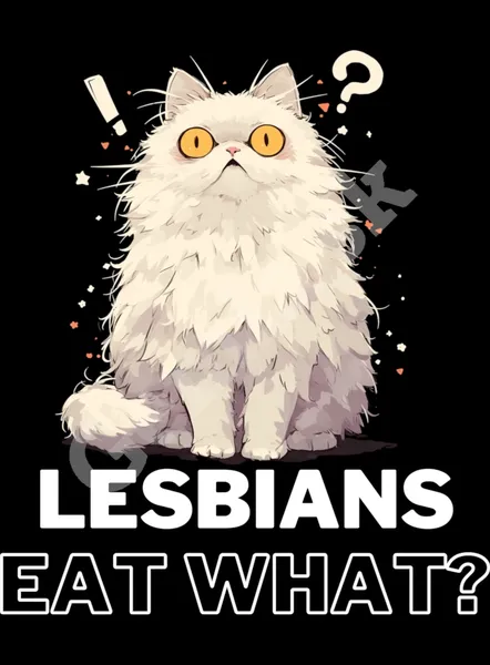 Vtipná-potlač-Lesbians-eat-what-čierne