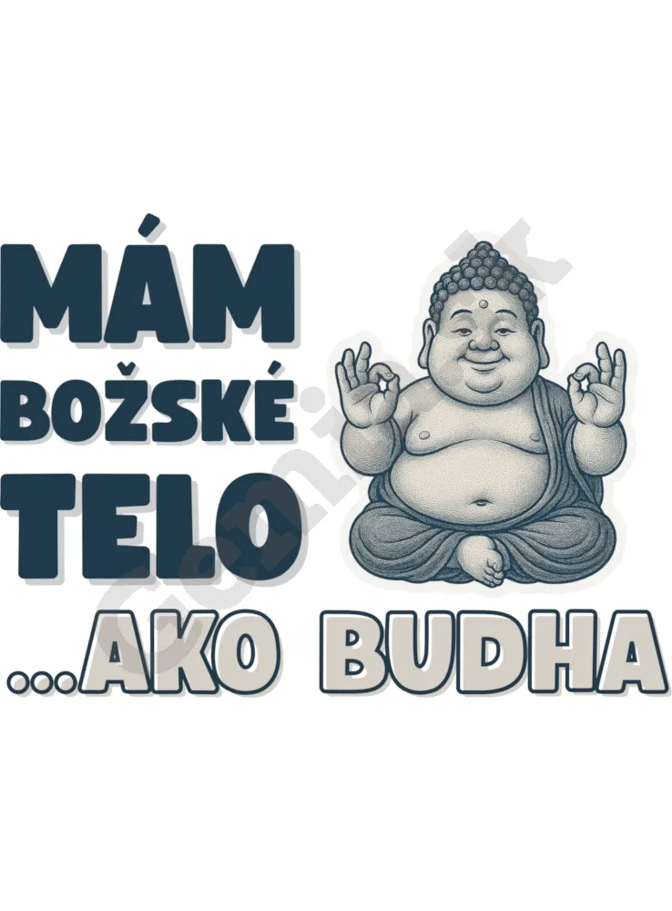 Vtipná-potlač-Mám-božské-telo-Pánske-biele