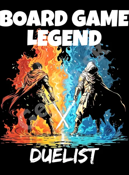 Tričko s potlačou - Doskové hry - BG Legend Duelist - Dámske čierne