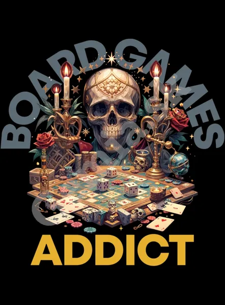 Board game tričko - Game board addict - Dámske čierne