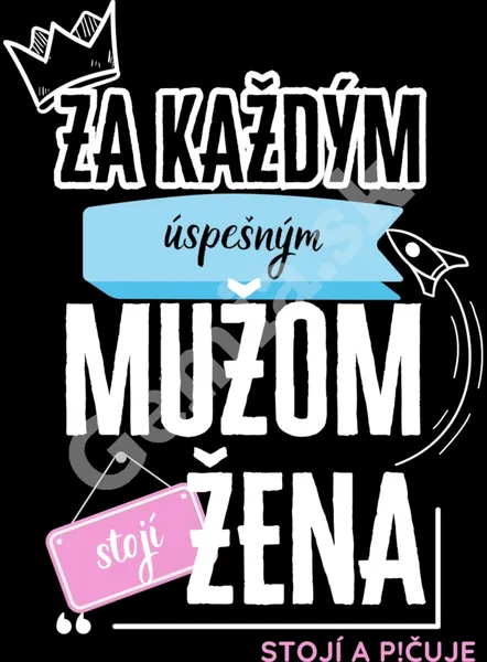 Vtipná-potlač-Za-každým-mužom-Pánske-čierne