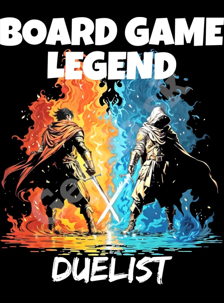 Potlač na tričko - Doskové hry - BG Legend Duelist - čierne
