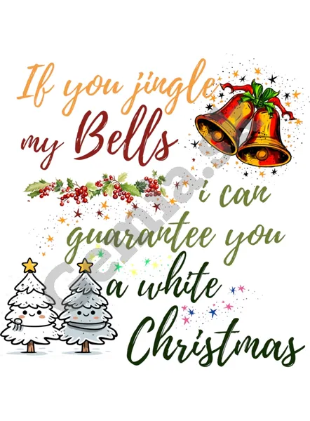 Potlač na tričko - Jingle my bells - biele
