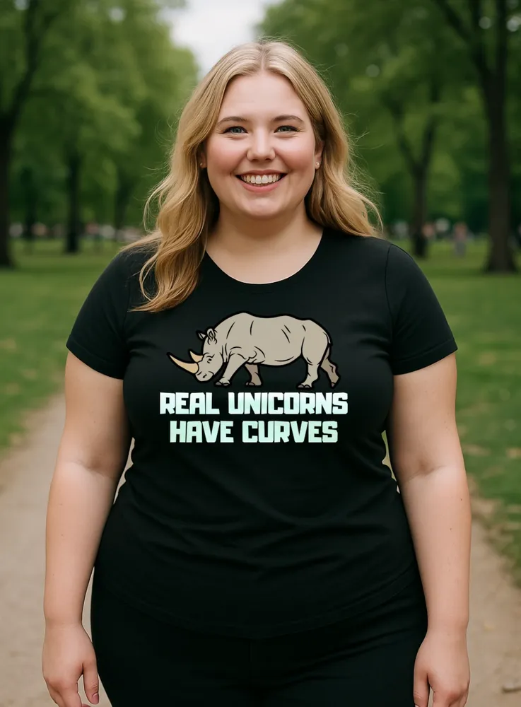 Vtipné-tričko-Real-unicorn-Dámske-čierne