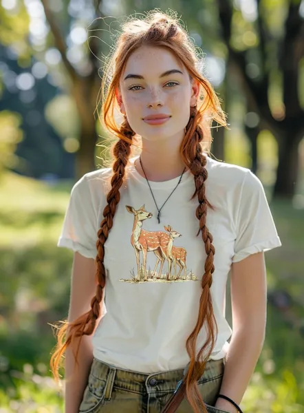 Poľovnícke tričko - SP srnky - dámske biele