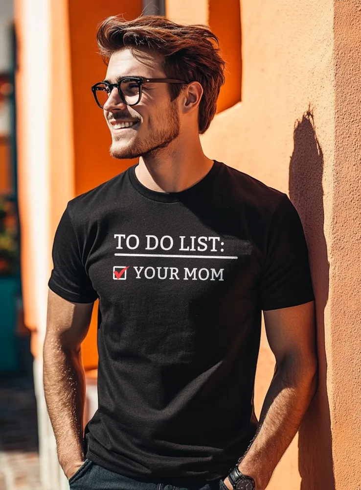 Vtipné-tričko-To-Do-List-Pánske-čierne